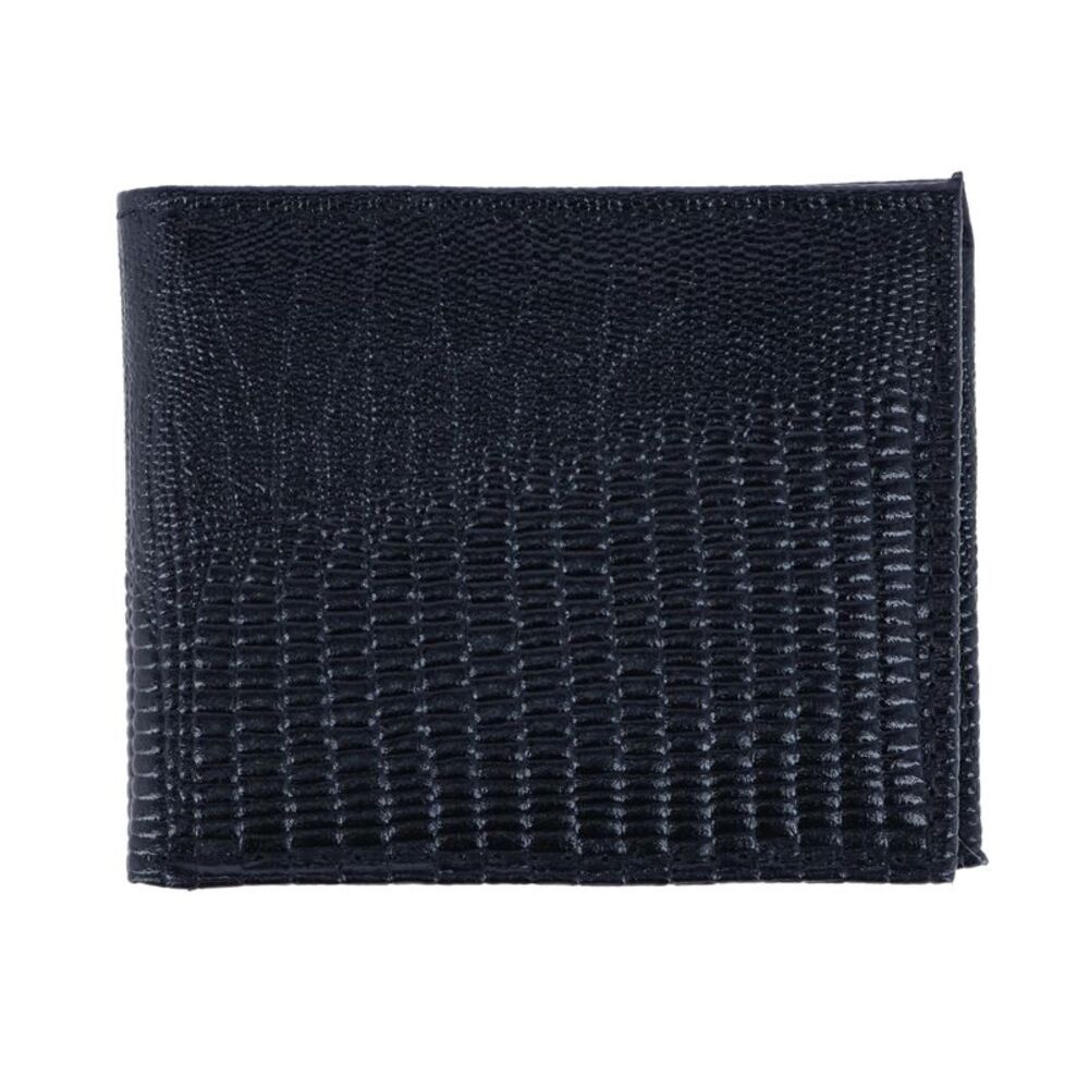 CTM Men's Lizard Print Bifold Wallet